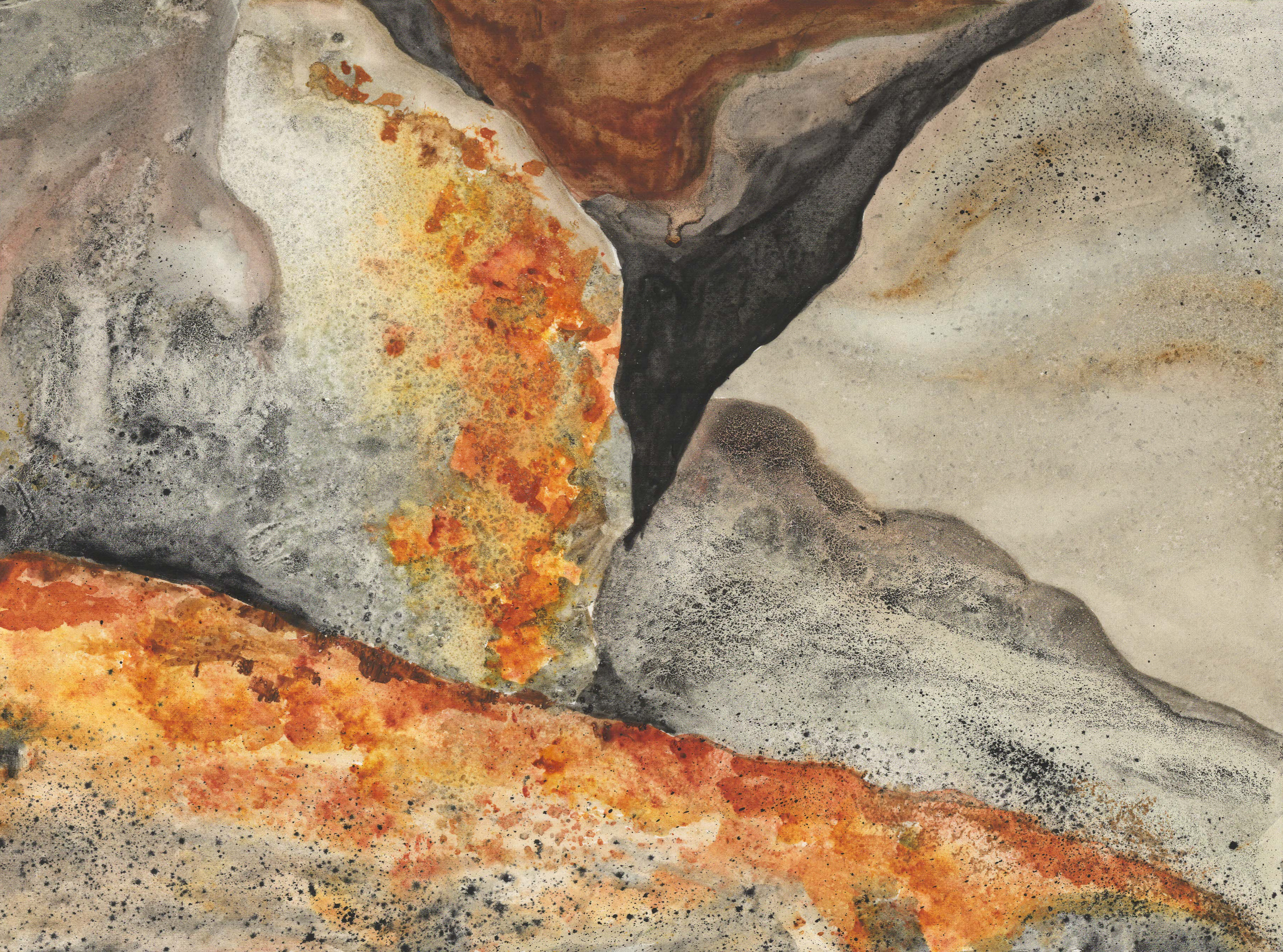 Breakwater 1, Watercolor, 16 x 19.5 inches, 5