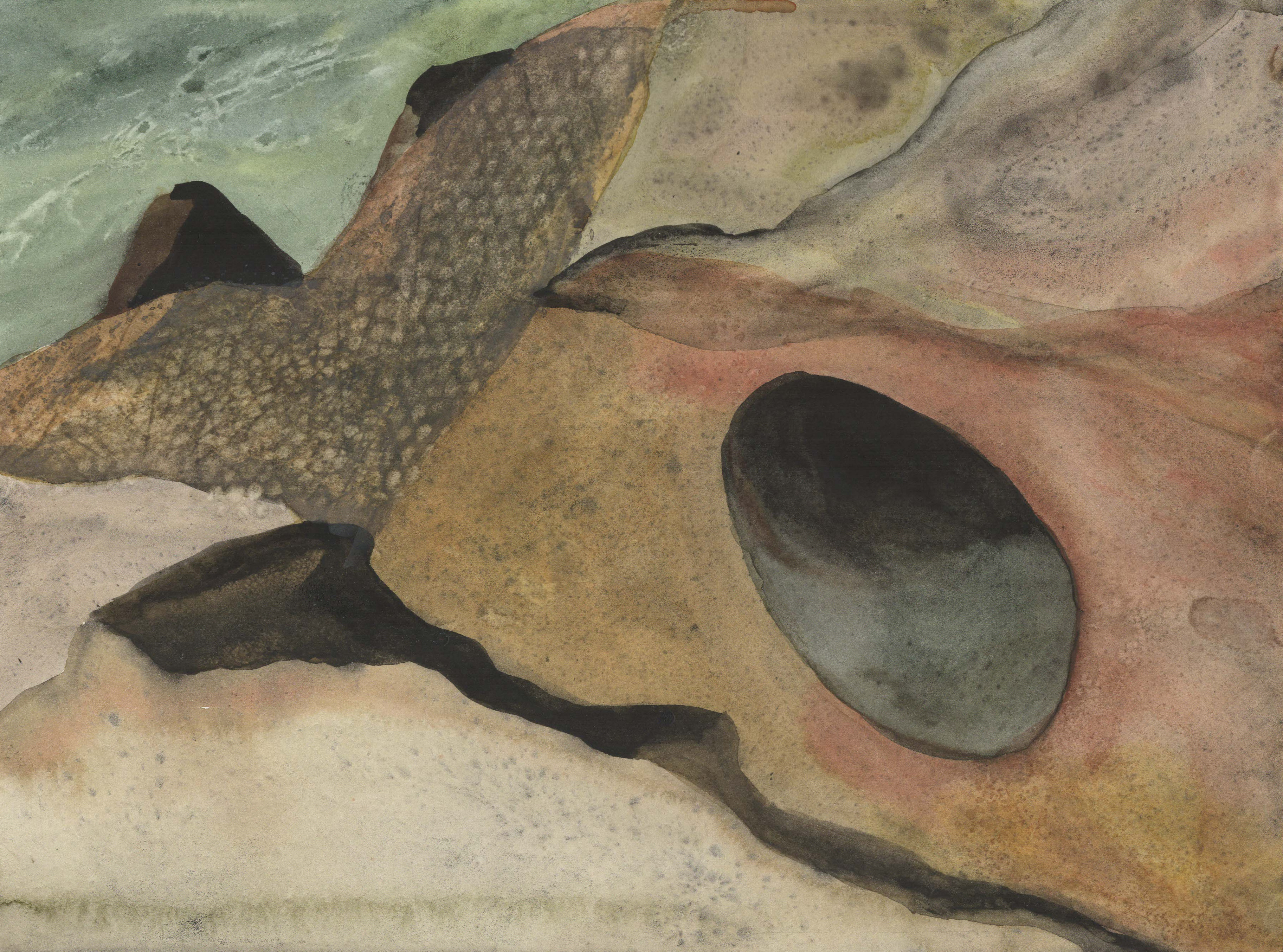 Breakwater 3, Watercolor, 16 x 19.5 inches, 5